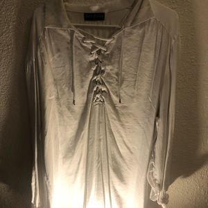 Pirate shirt with cut off frill